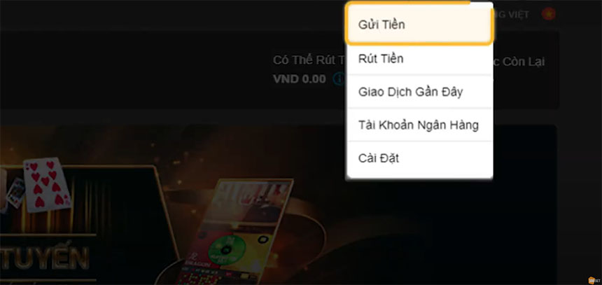 Hướng dẫn nạp tiền 188BET bằng